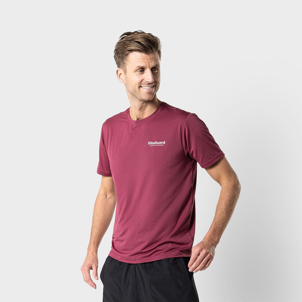 GROUND-TECH T-SHIRT (MEN) - Bordeaux