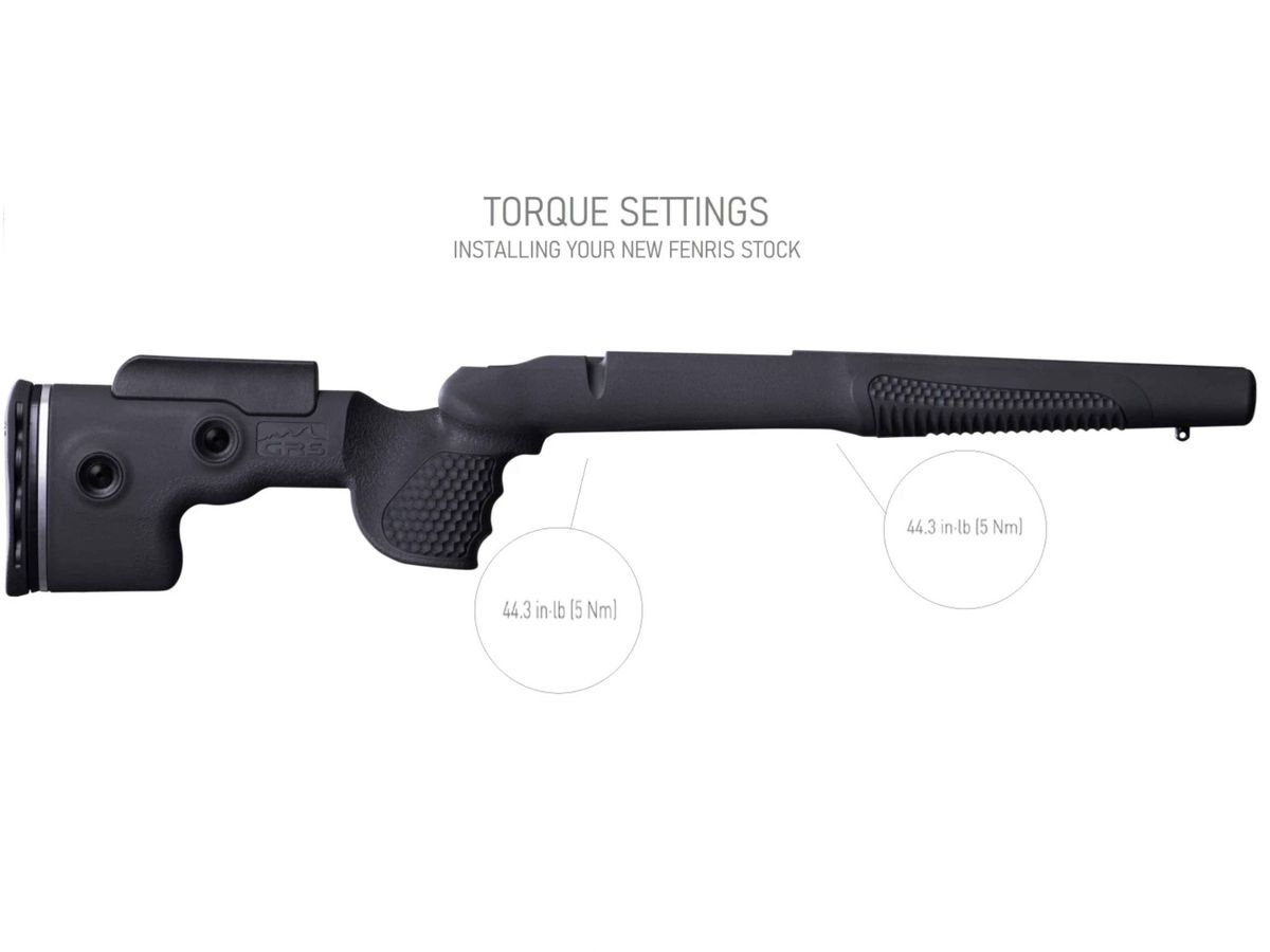 GRS Fenris til Tikka T3 / T3X / T1X grå-RH T3/ T3X/T1X