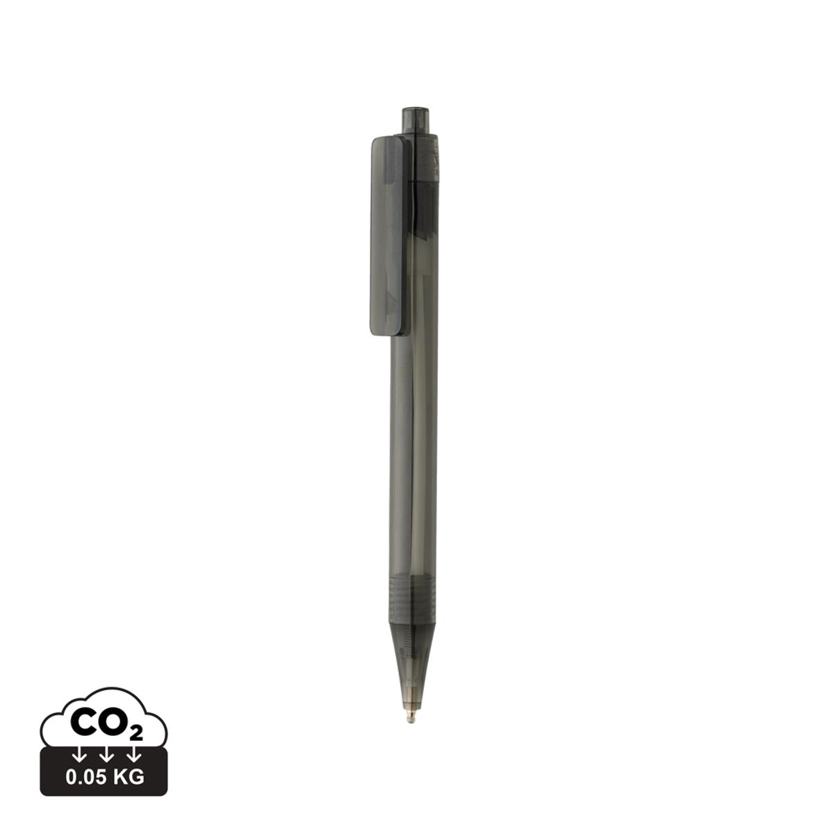 GRS Rpet X8 Transparent pen, Sort