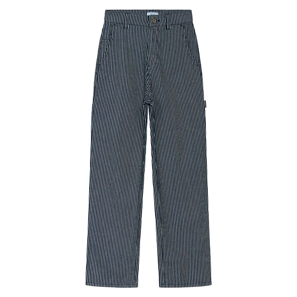 Grunt Jeans - Worker - Navy/Hvidstribet