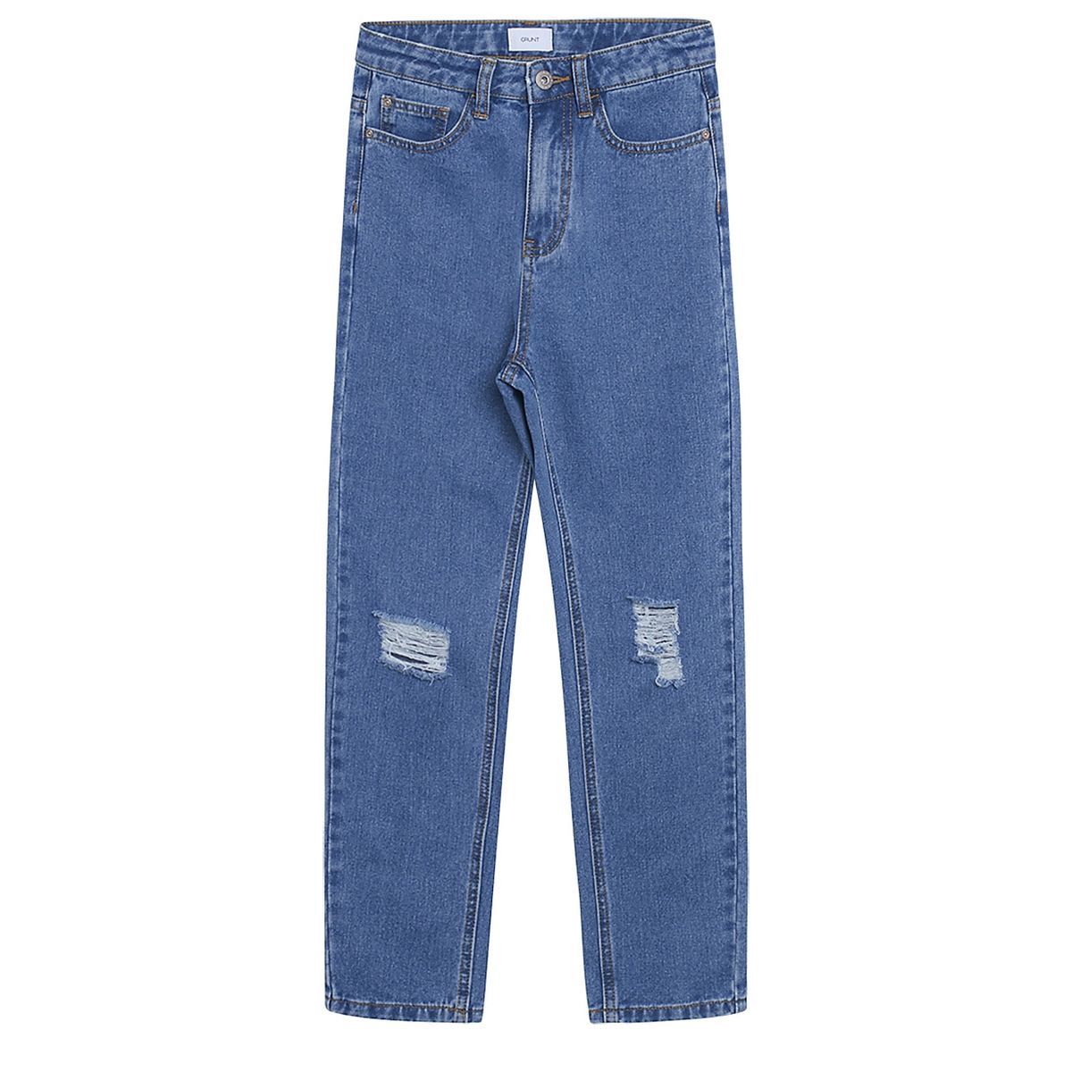 Grunt ripped jeans, Mom, authentic blue - 164 - W27