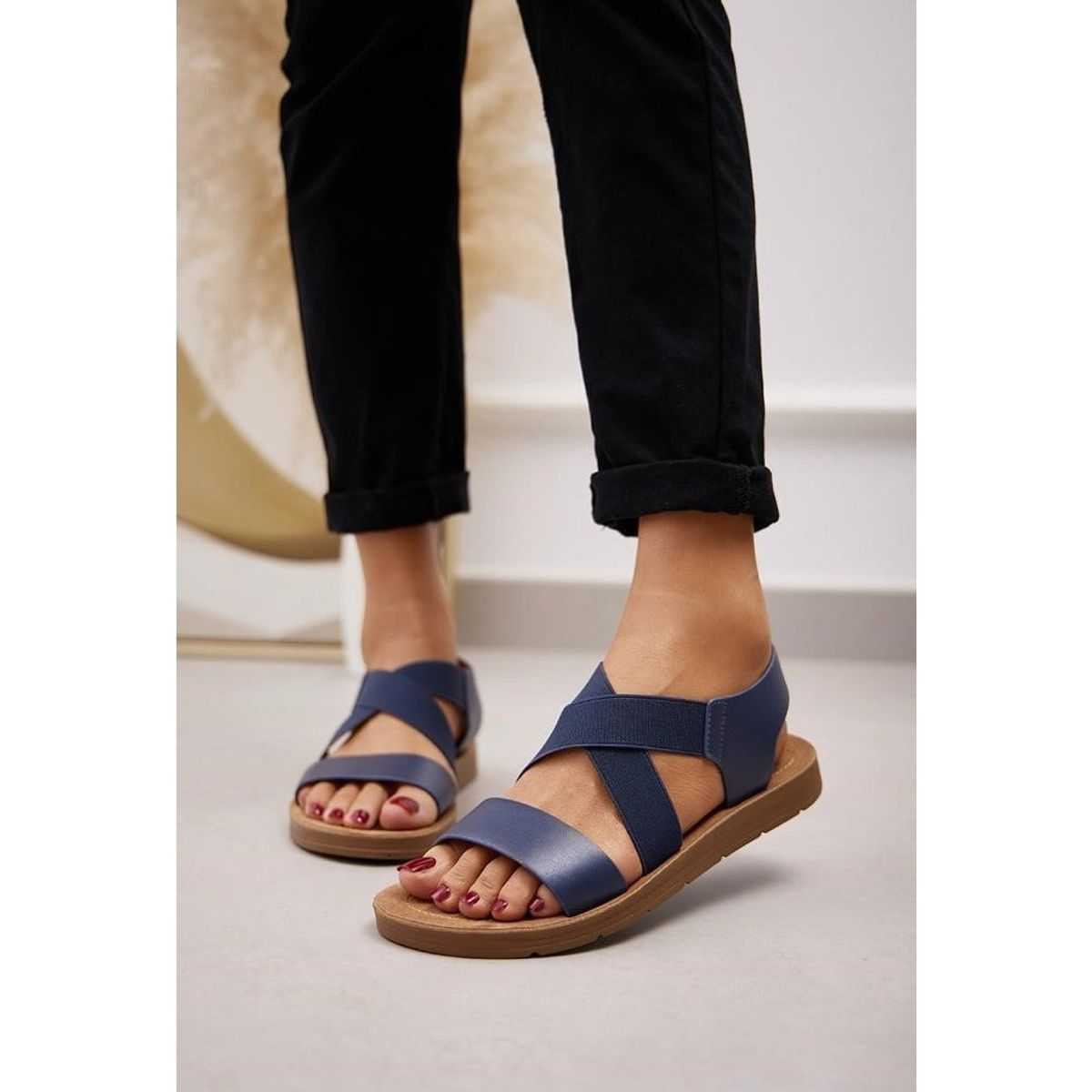 Gry Dame sandal 1458 - Blue