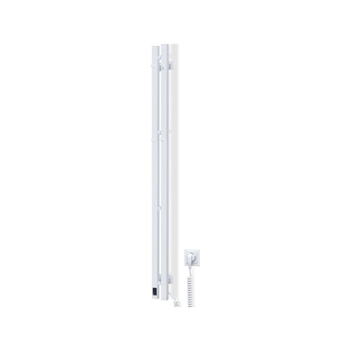 Grzejnik azienkowy Navin Electric Towel Dryer Navin Siluet Quadro, 90*1500, Sensor, 12-134053-0915, White, (Cable On The Right)