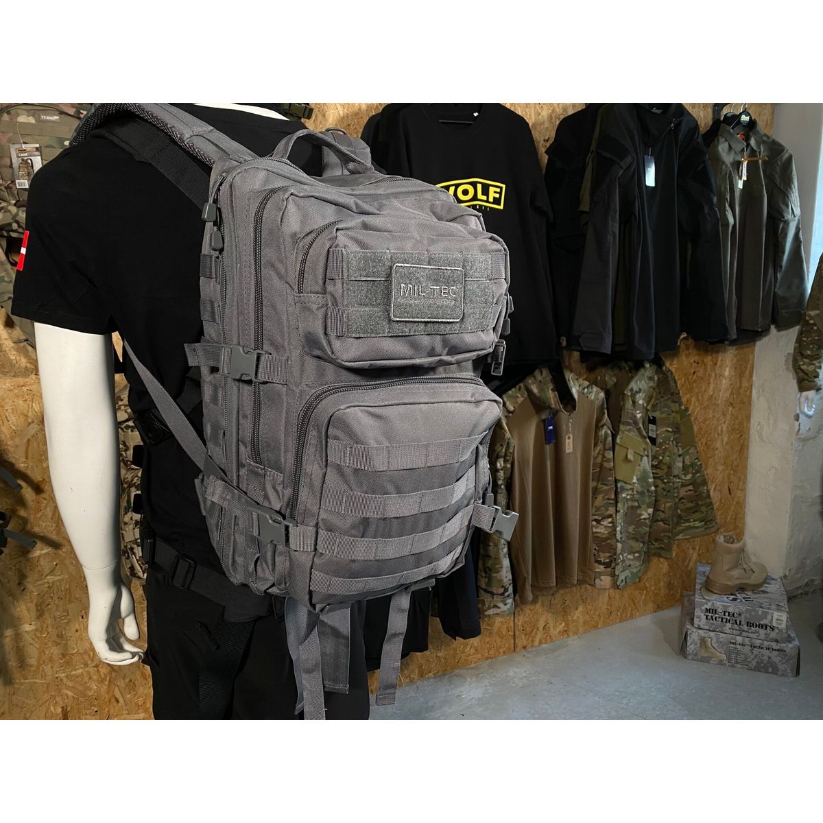 GRÅ RYGSÆK | US ASSAULT PACK LARGE URBAN GREY - MIL-TEC