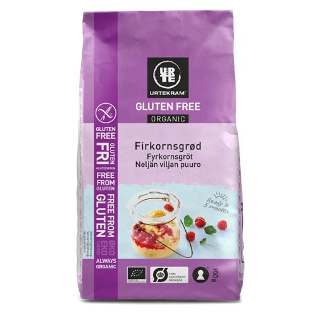 Grød firkorn Glutenfri Økologisk - 700 gram - Urtekram