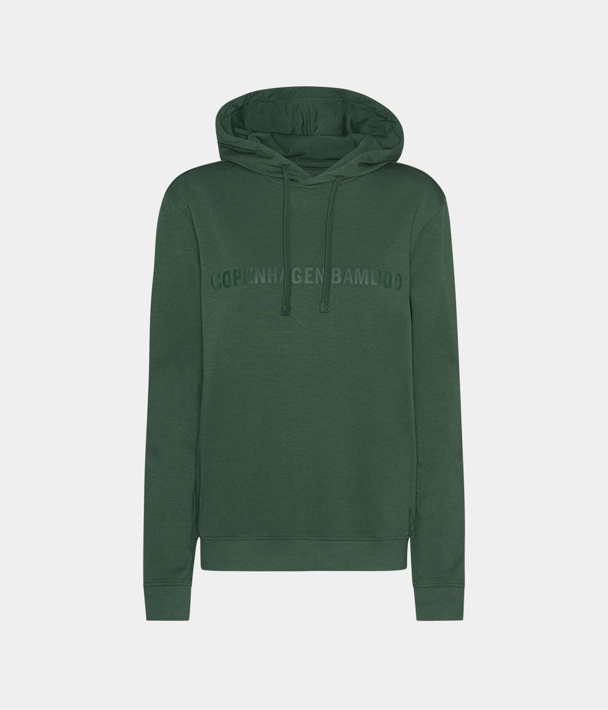 Grøn bambus hoodie til dame med logo fra Copenhagen Bamboo, XL