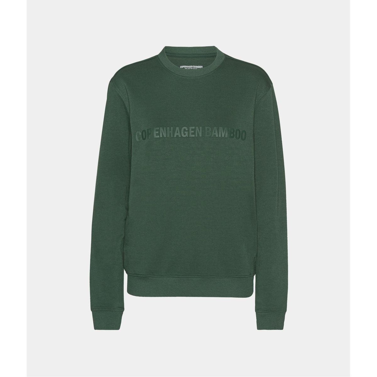 Grøn bambus sweatshirt til dame med logo fra Copenhagen Bamboo, XXL