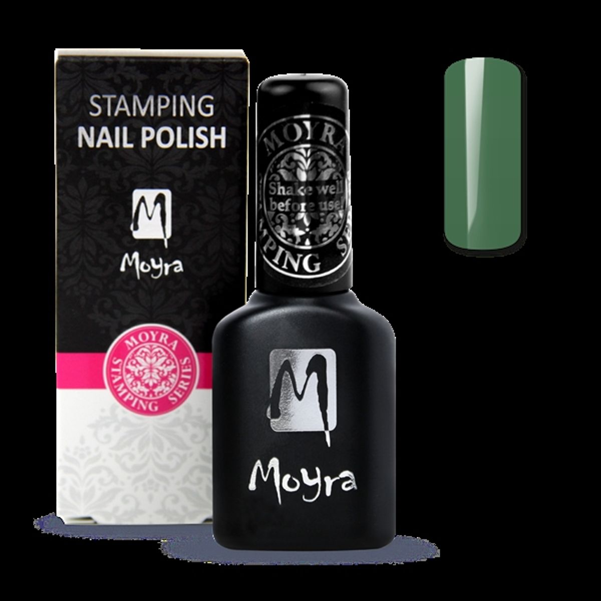 Grøn Smart Polish, Langsom tørrende stamping neglelak, SPS11, Moyra