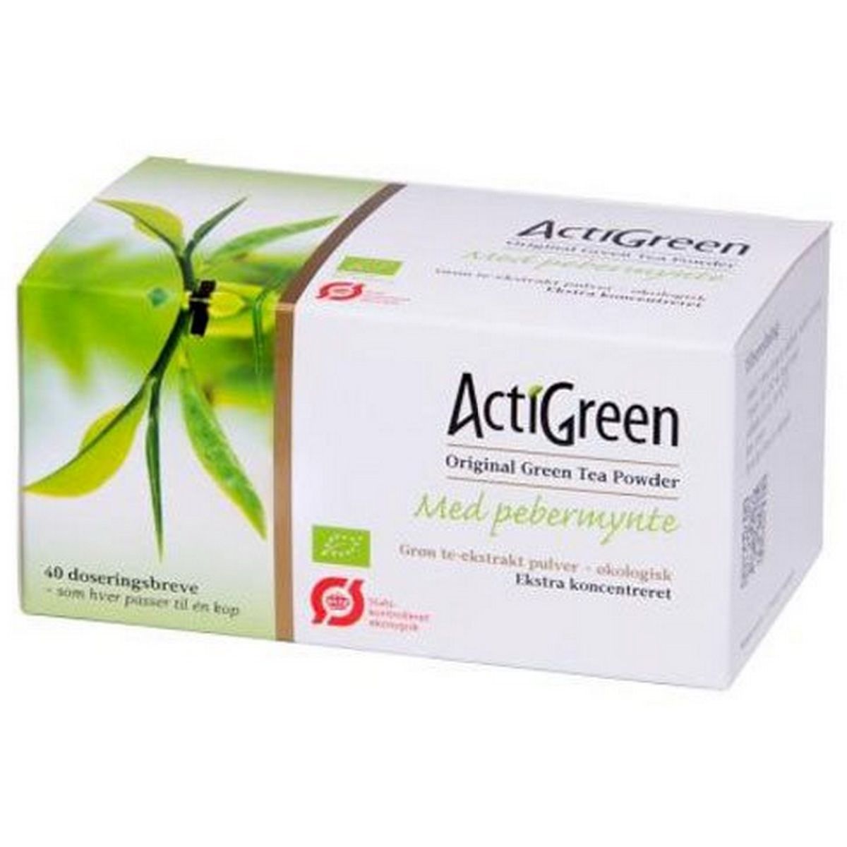 Grøn te m. pebermynte ActiGreen, 40br.