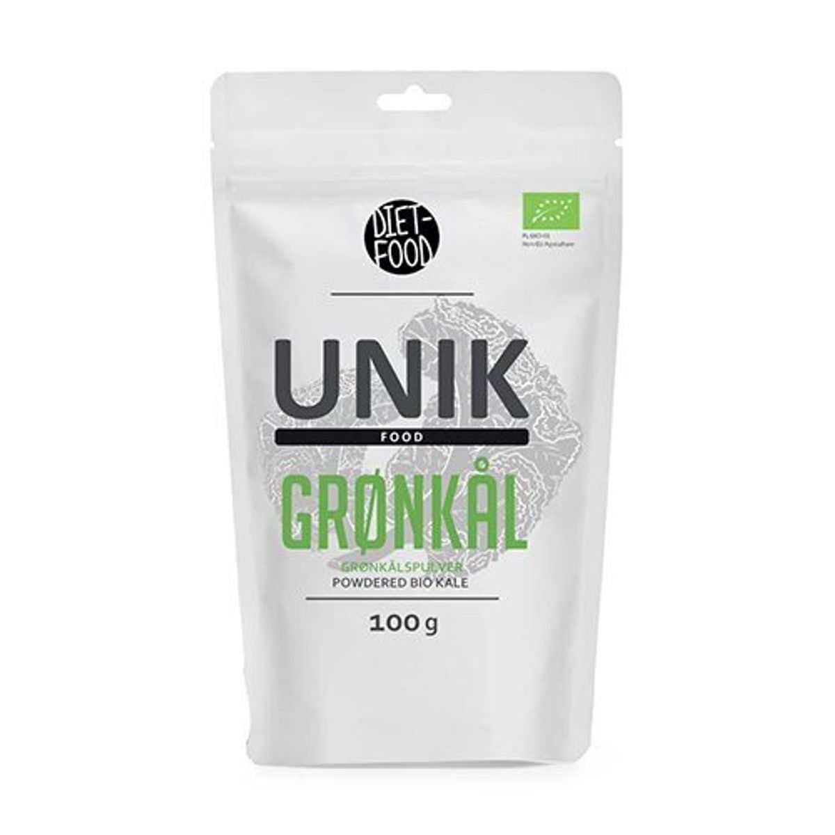 Grønkålspulver Økologisk - 100 gram