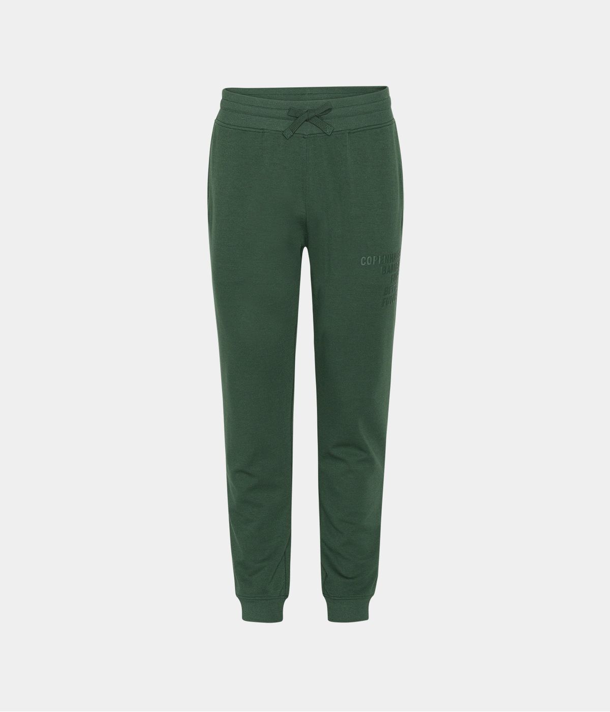 Grønne bambus sweatpants til mænd med logo fra Copenhagen Bamboo, L