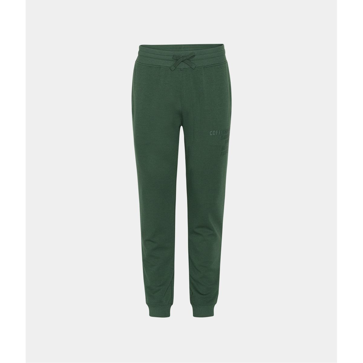 Grønne bambus sweatpants til mænd med logo fra Copenhagen Bamboo, S