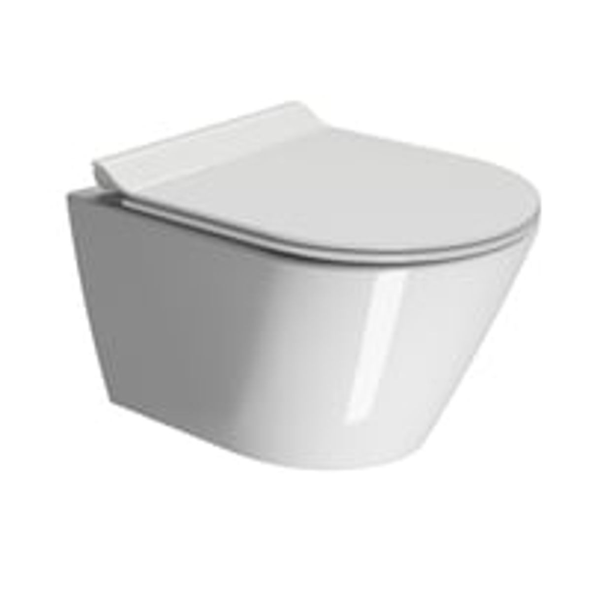 GSI Kube X vgtoilet 50x35cm med swirlflush og skjult montering