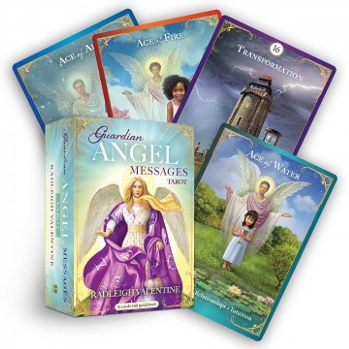 Guardian Angel Messages Tarot - Radleigh Valentine - Orakelkort og Englekort på engelsk - GodKarmaShop