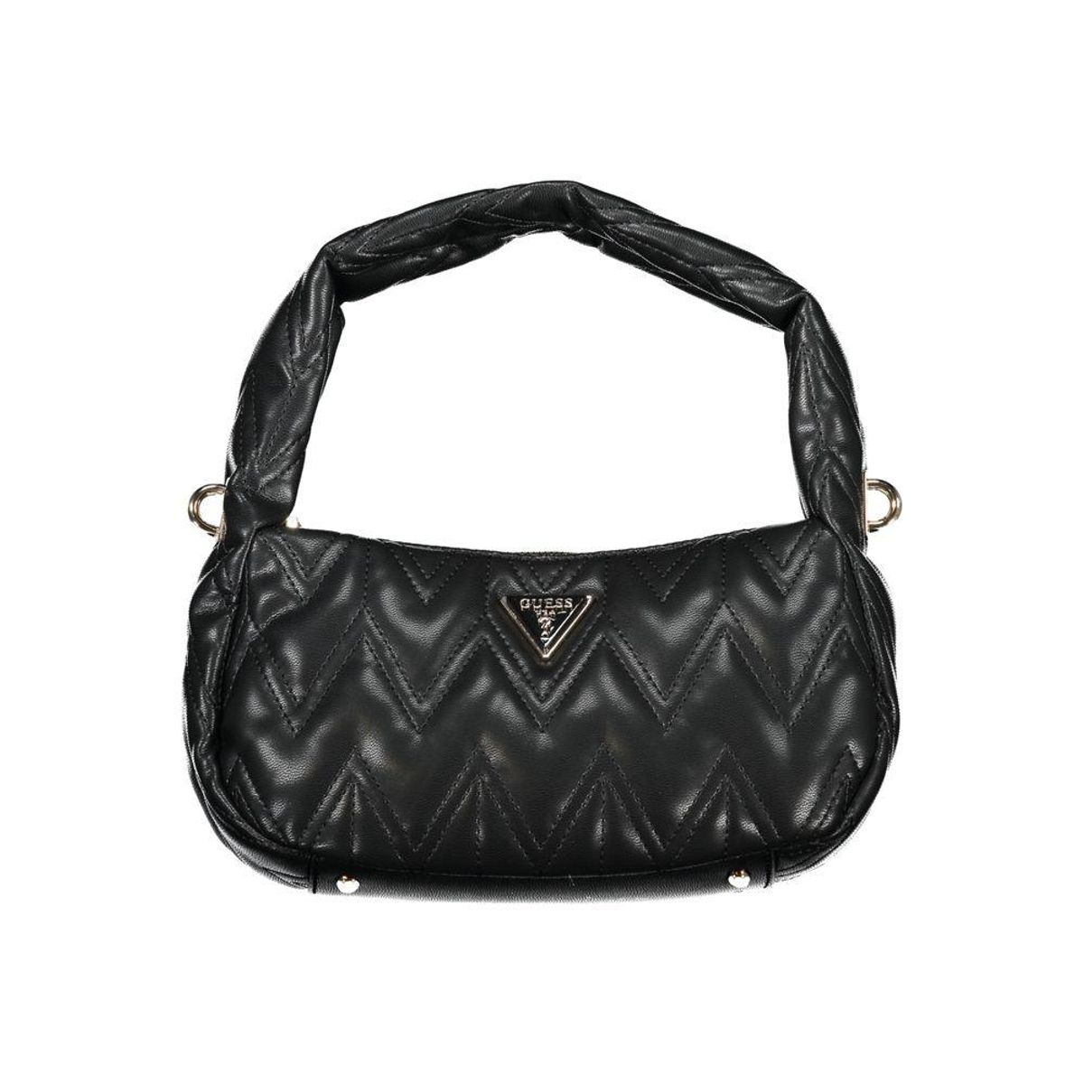 Guess Jeans Black Cotton Handbag