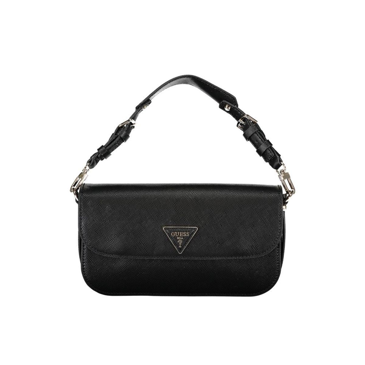 Guess Jeans Black Polyethylene Handbag