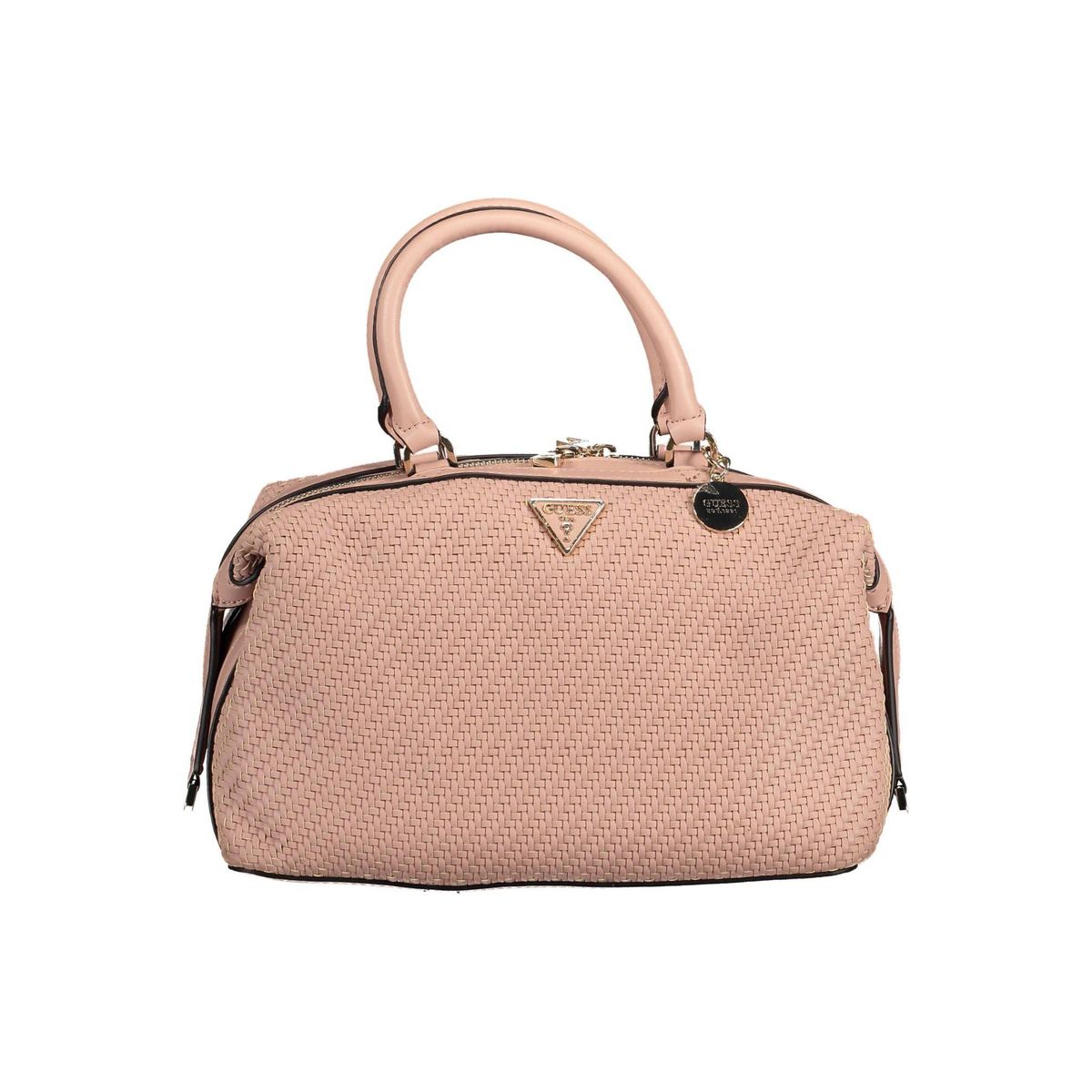 Guess Jeans Chic Pink Satchel with Contrasting Details