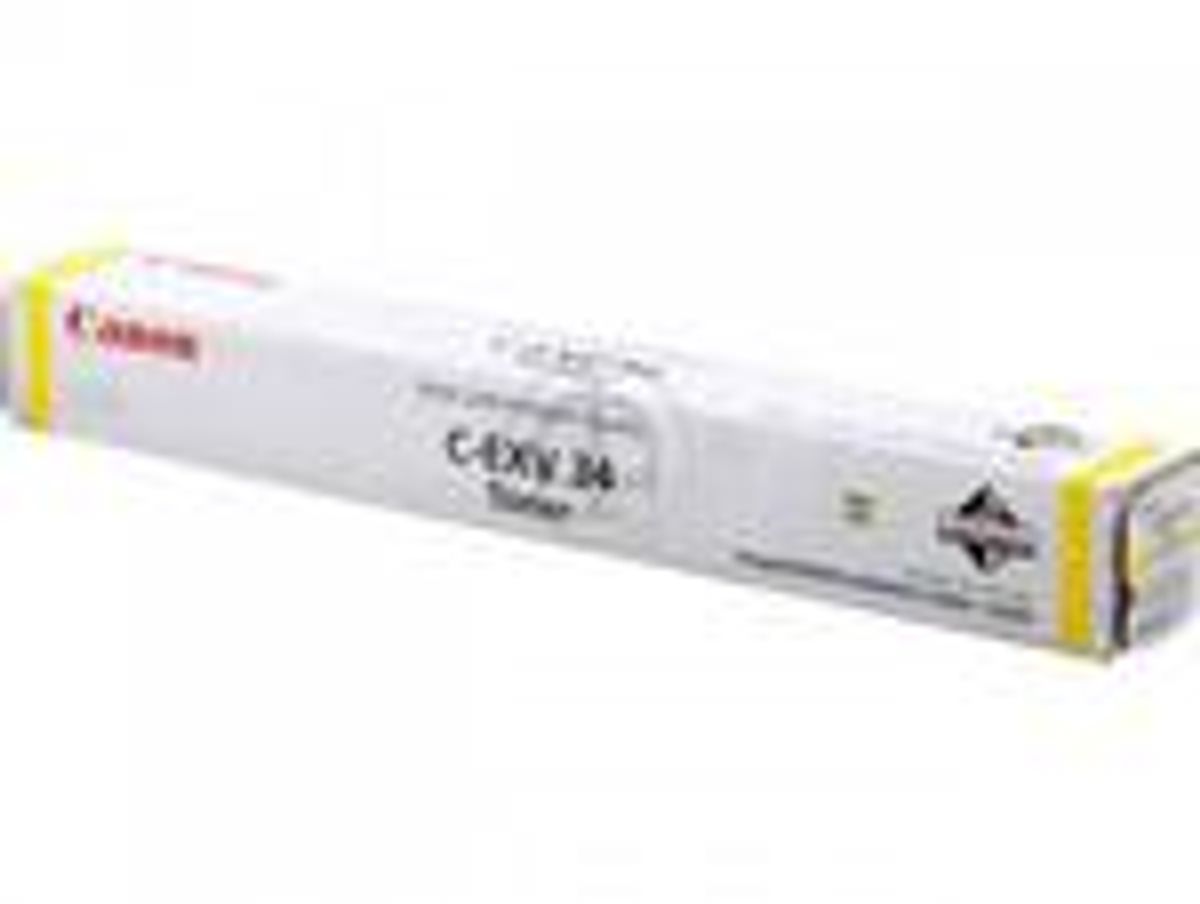 Gul lasertoner C-EXV34 - Canon - 19.000 sider.