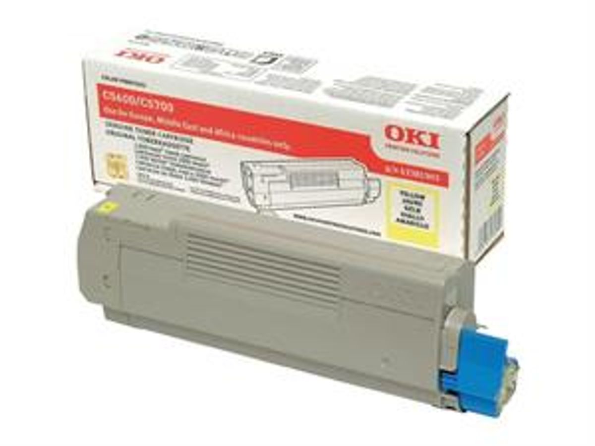 Gul lasertoner C56/57 - OKI - 2.000 sider