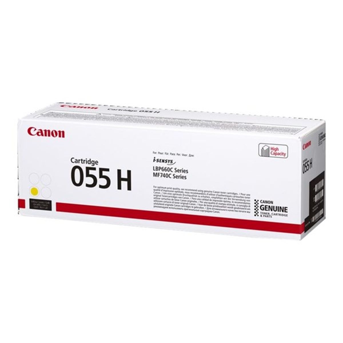 Gul lasertoner CRG-055H - Canon - 5.900 sider.