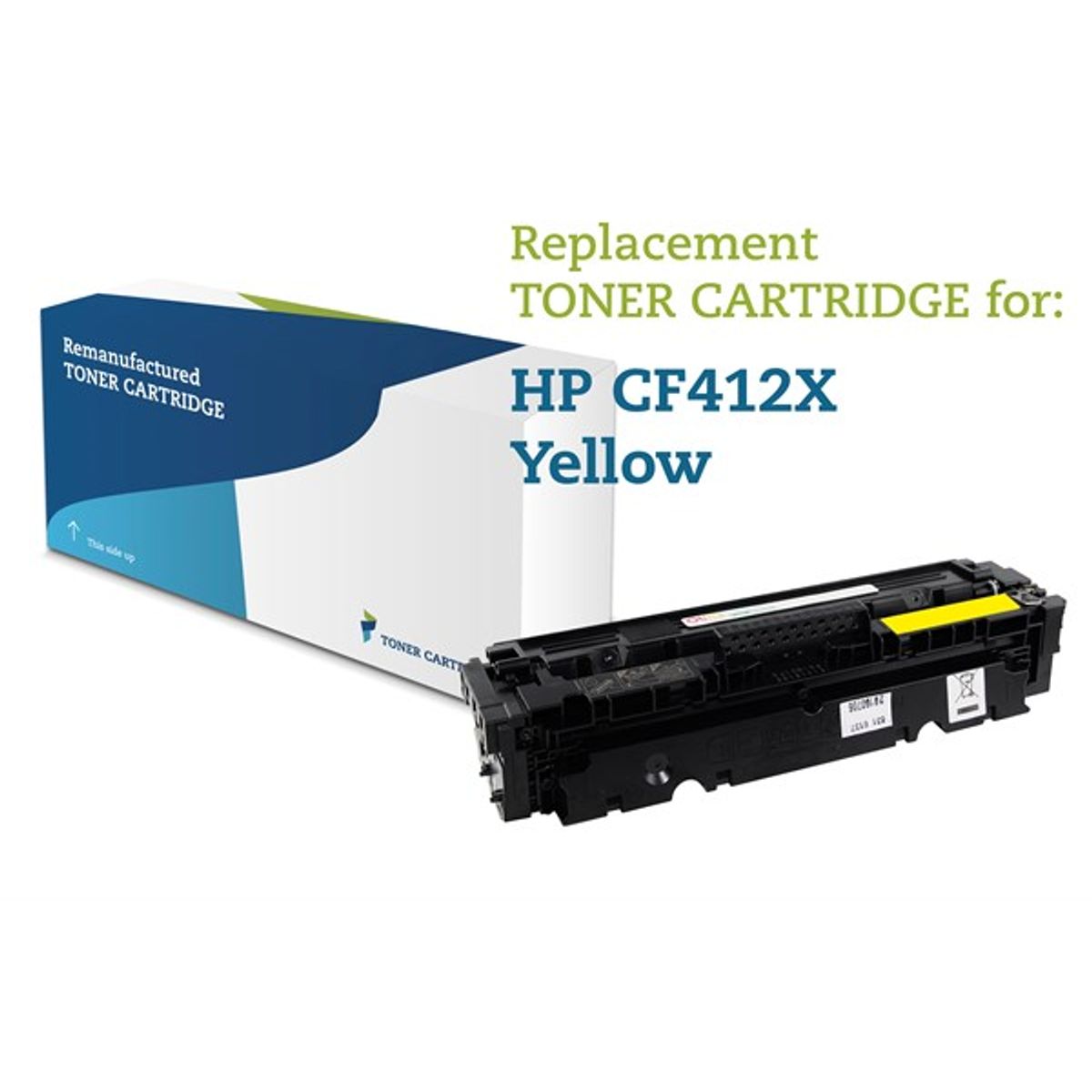 Gul lasertoner - HP 412X - 5.000 sider