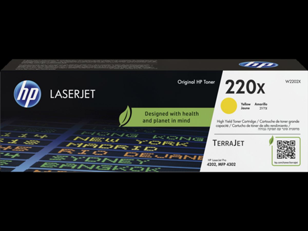 Gul lasertoner - HP nr.220X - 5.500 sider