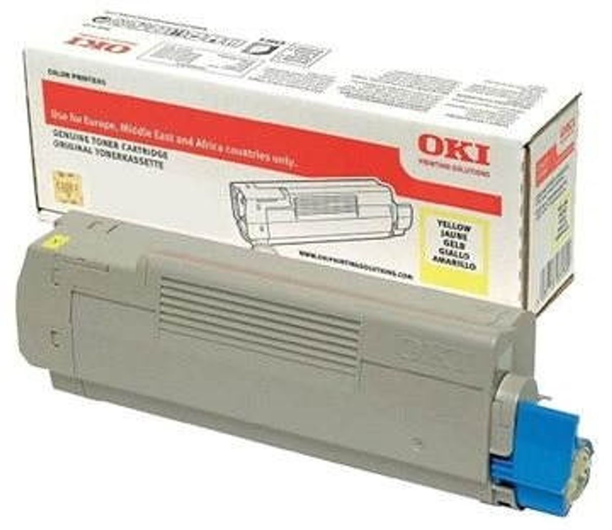 Gul lasertoner - OKI 46490605 - 6.000 sider