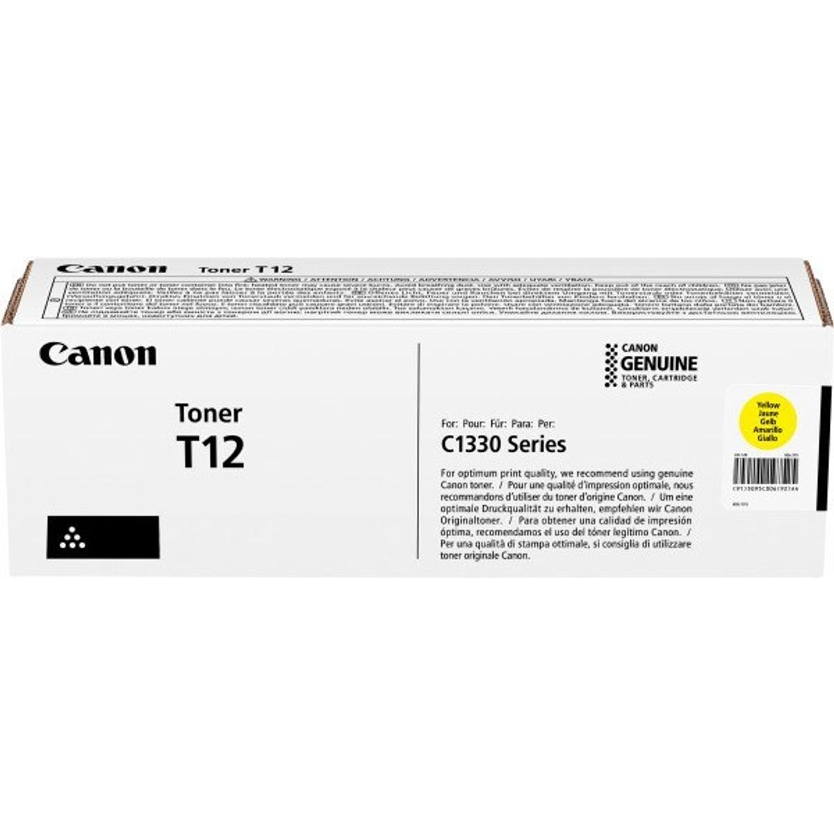 Gul lasertoner T12 - Canon - 5.300 Sider.