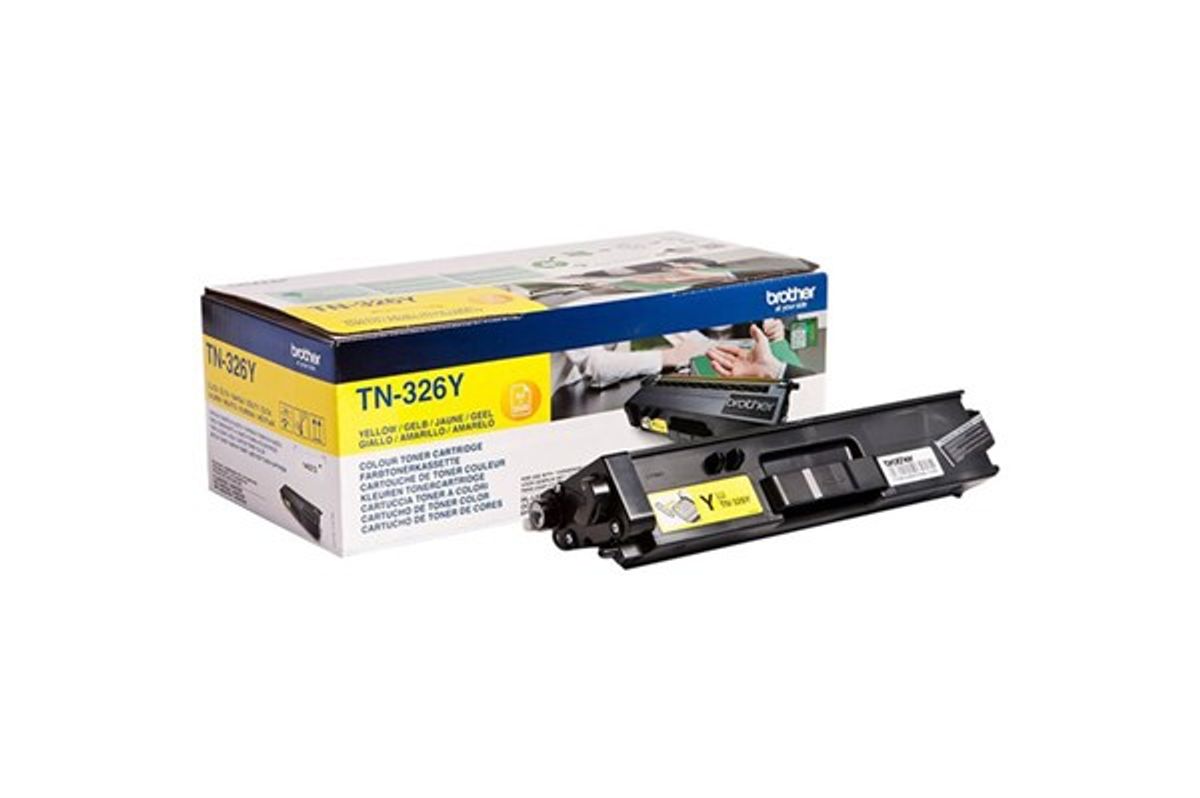 Gul lasertoner TN326Y - Brother - 3.500 sider.