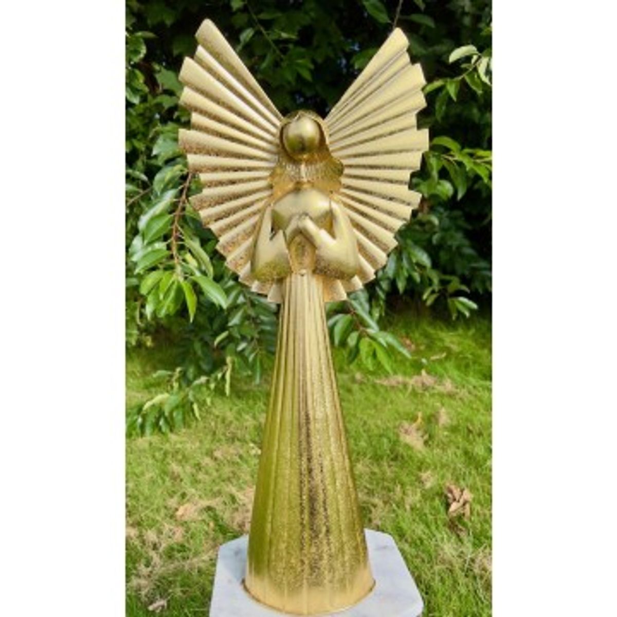 Guld engel - 54 cm. - Engle figurer - GodKarmaShop