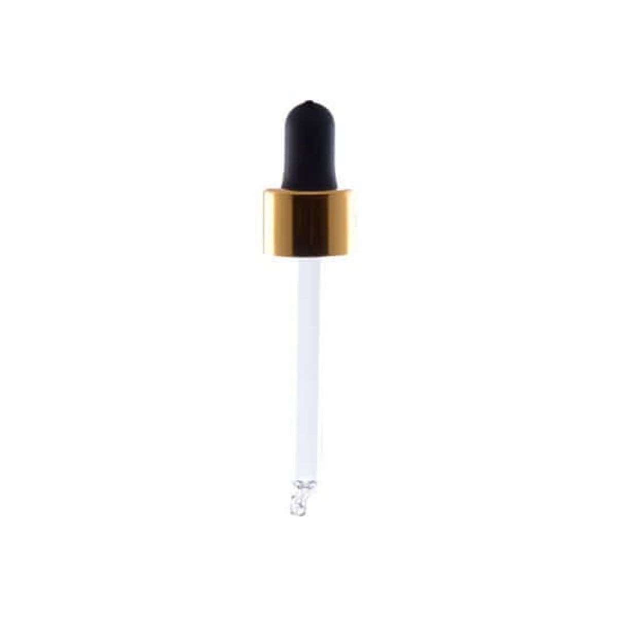 Guld låg med sort pipette 77 mm. - 30 ml. - DIN 18