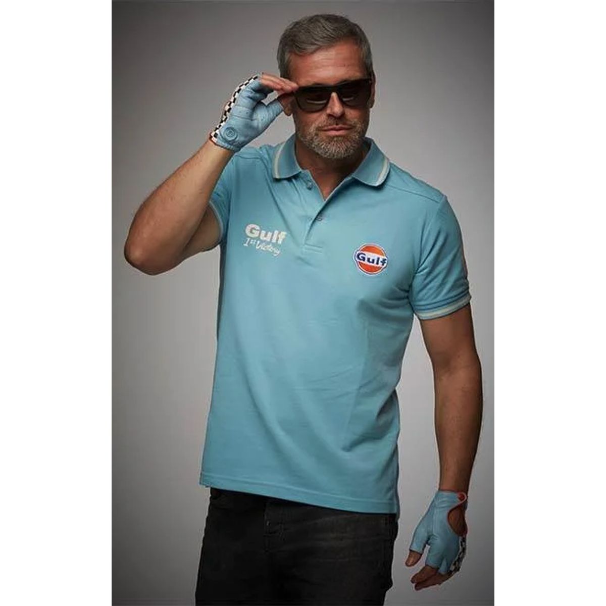 Gulf Racing Polo Vintage _2x-large