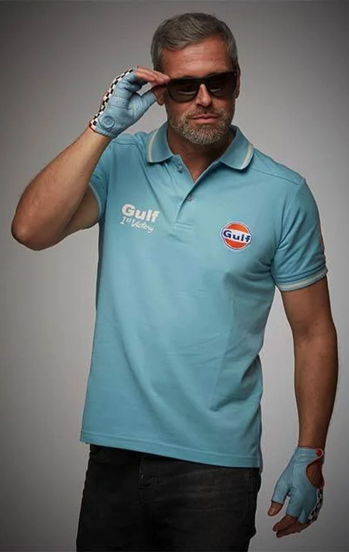 Gulf Racing Polo Vintage _Large