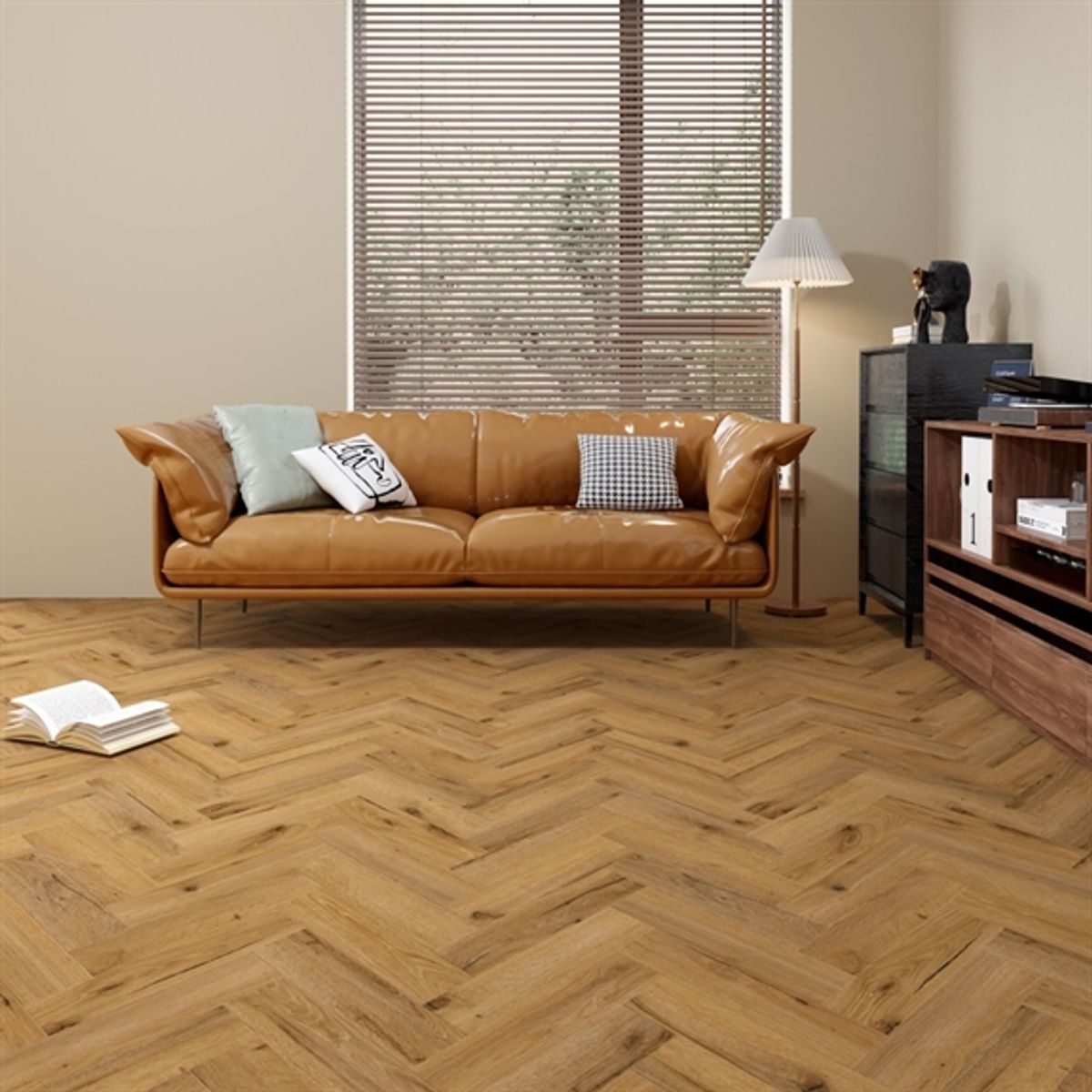 Gulvcenteret Herringbone Luxury Design Dryback - 823002 Natural Oil Oak