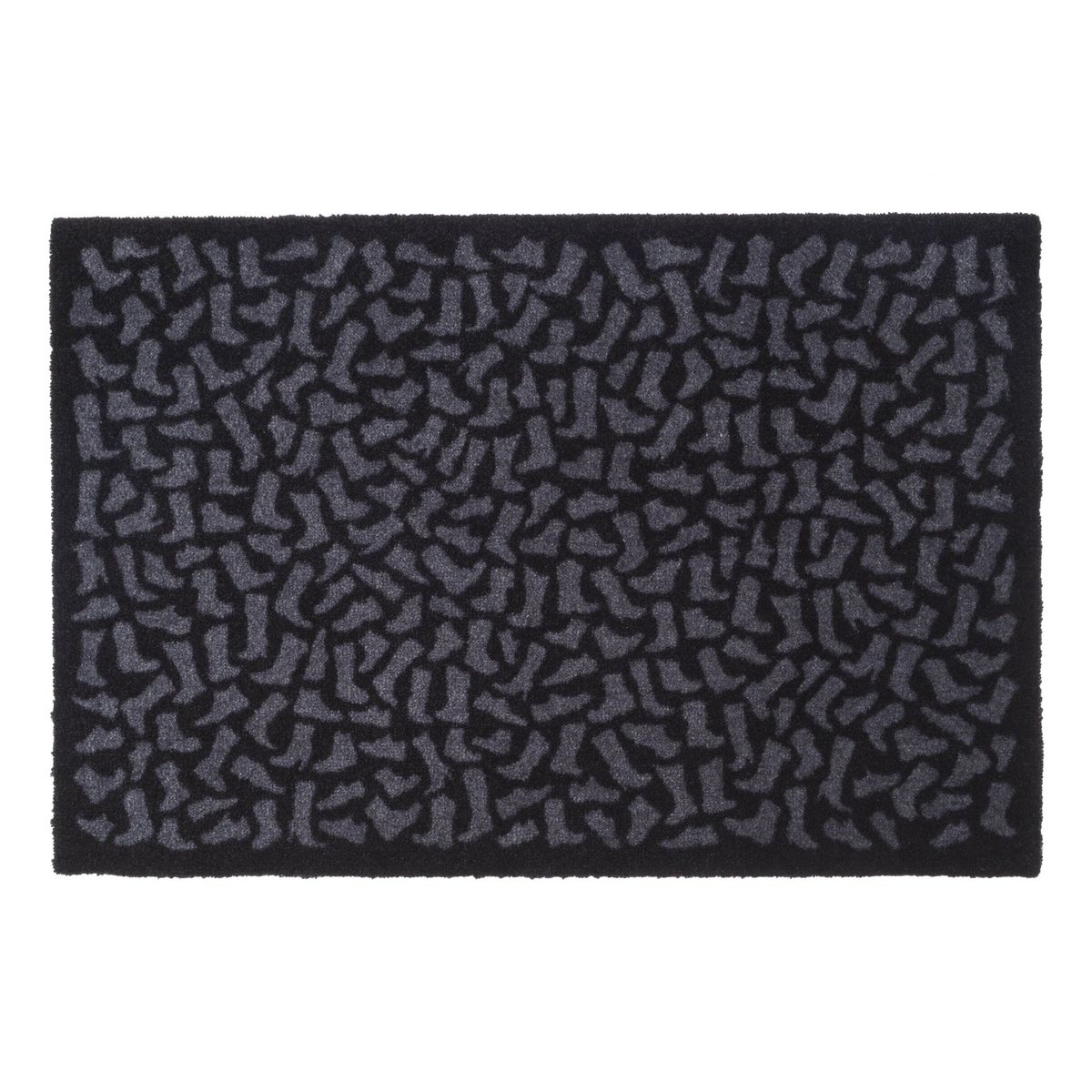 GULVMÅTTE 60 X 90 CM - FOOTWEAR/BLACK GREY - Sort/Grå / 90x60x0,7