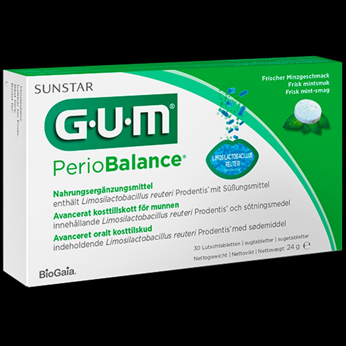 GUM PerioBalance Mælkesyrebakterier (30 sugetabletter)