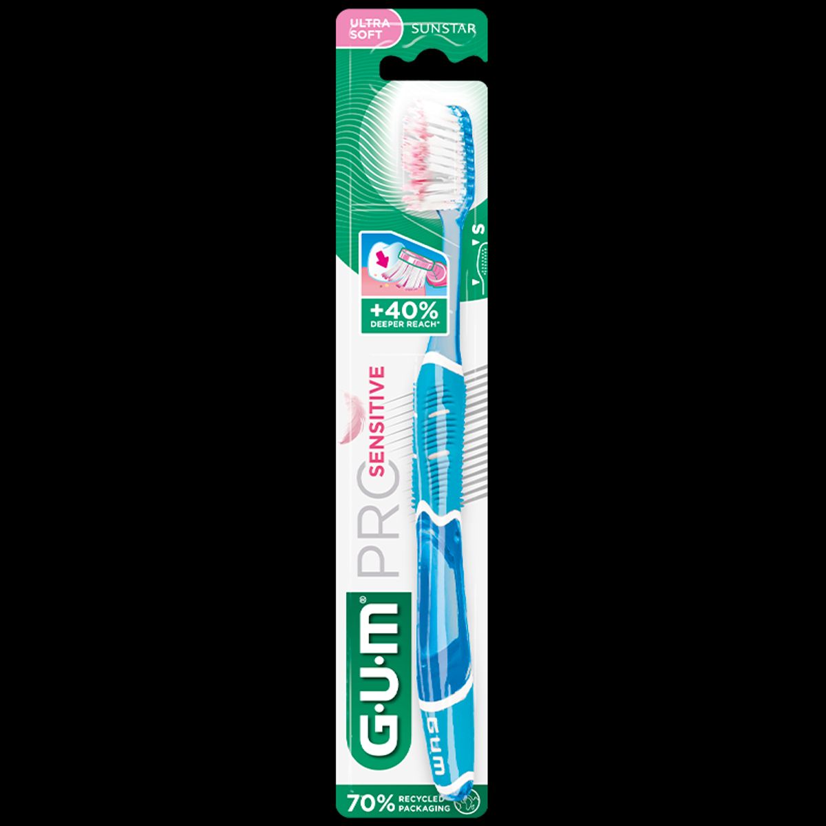 GUM Sensitive Pro Ultra Blød Tandbørste Ass. Farve (1 stk)