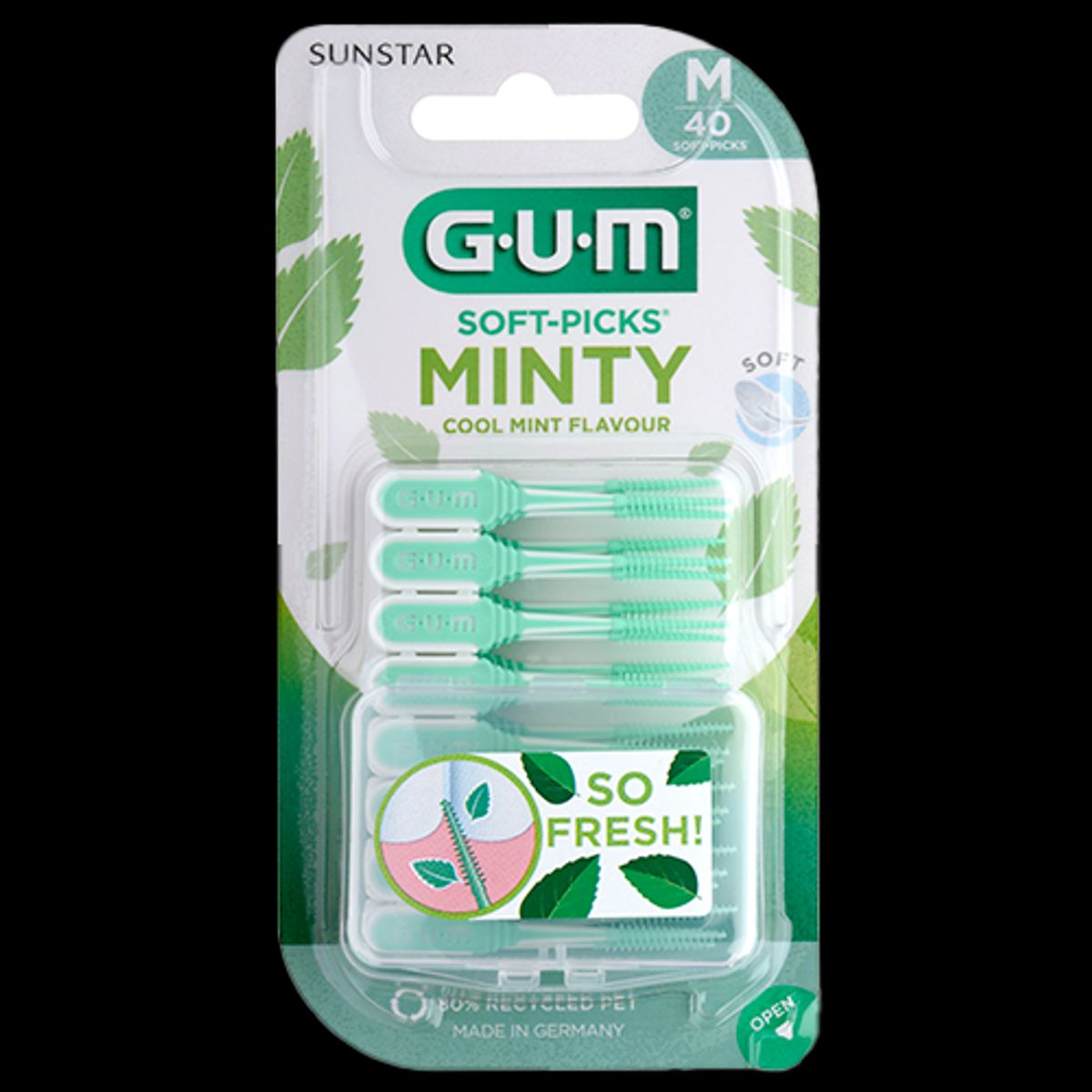 GUM Soft-Picks Minty Medium (40 stk)