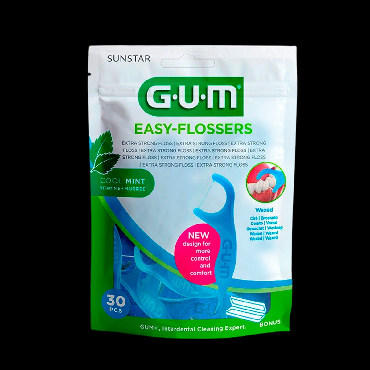 GUM Tandtråd M. Tandstik Easy Flossers (30 stk)