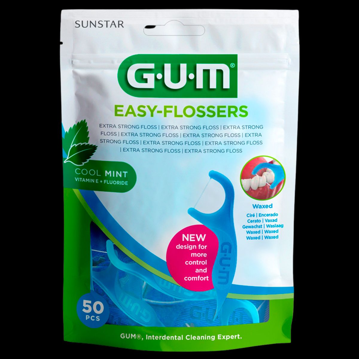 GUM Tandtråd M. Tandstik Easy Flossers (50 stk)