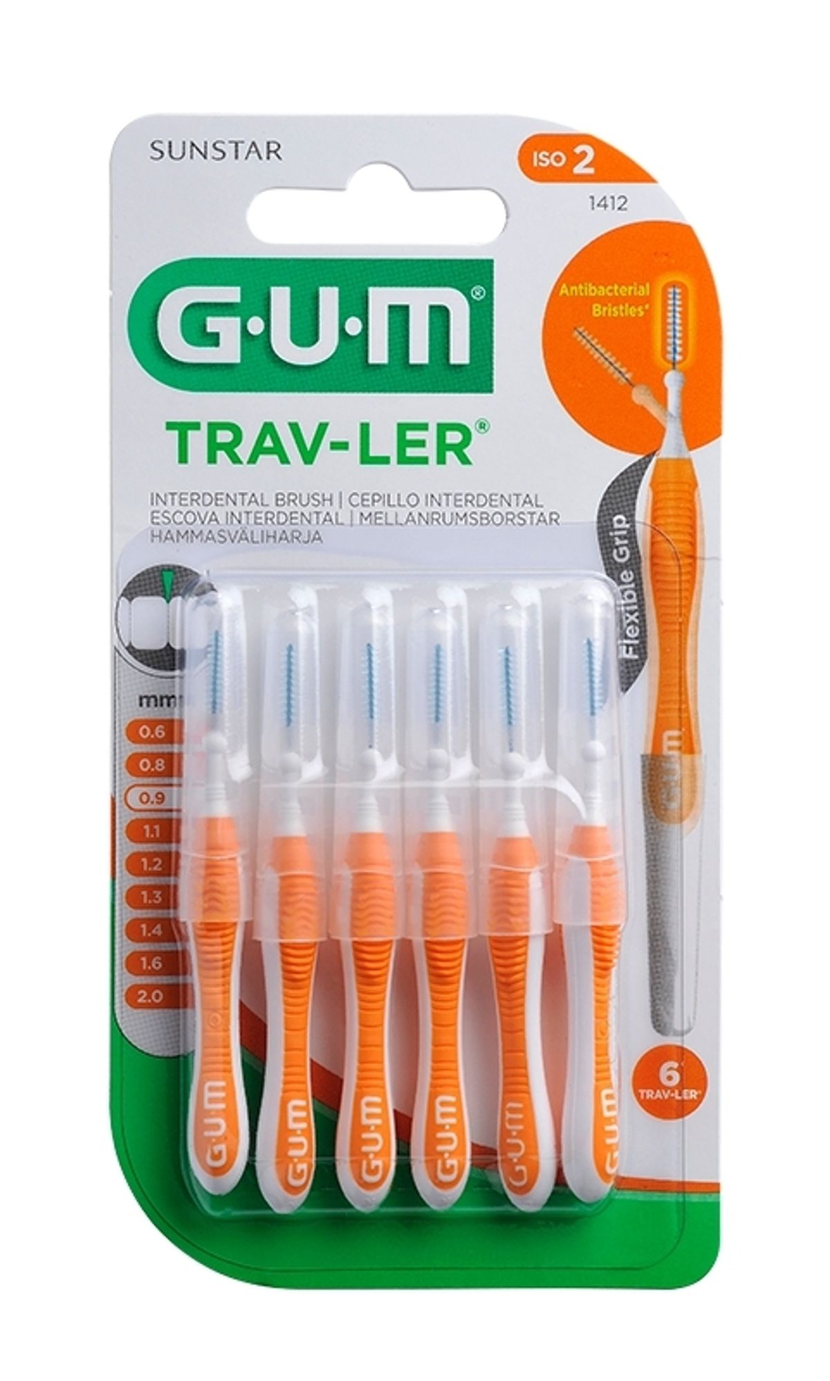 GUM Trav-ler mellemrumsbørster 0,9 mm