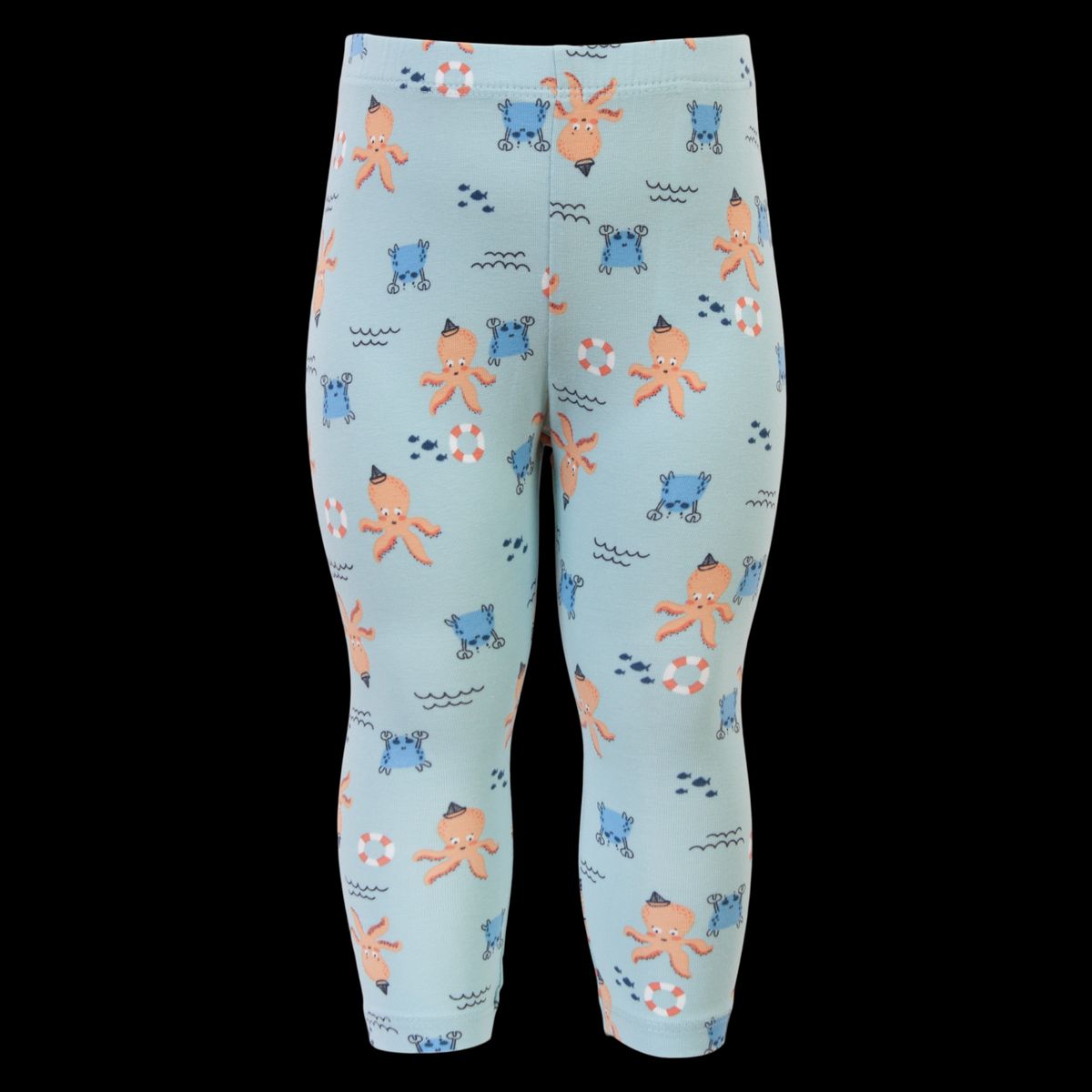 Guppy Drenge Leggings - Canal Blue - 50