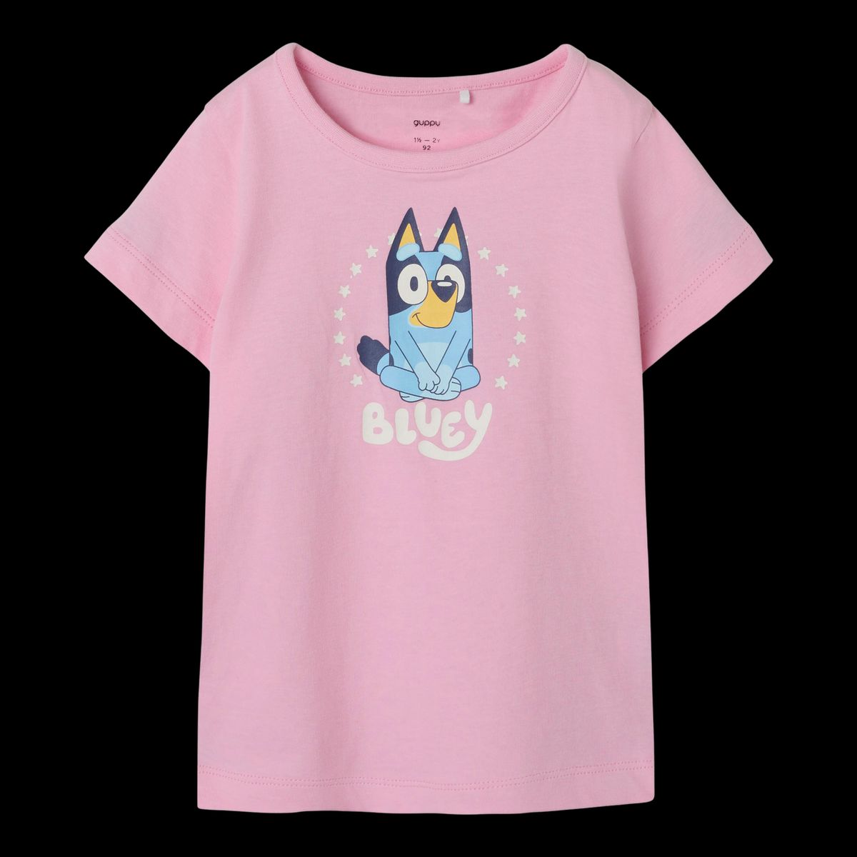 Guppy Kuru Bluey Pige T-shirt - Pink Frosting - 104