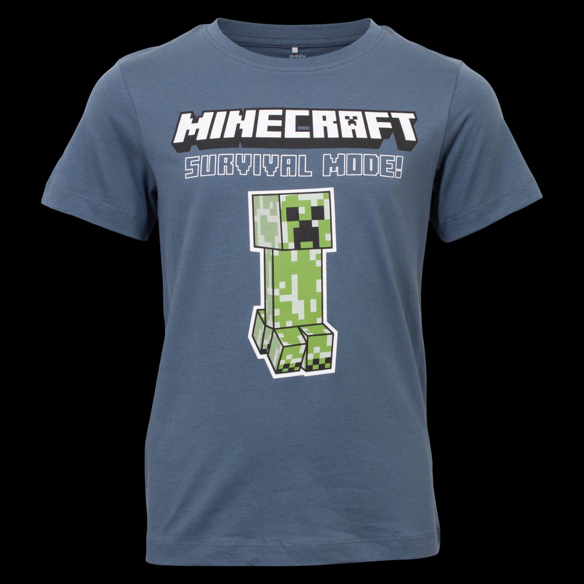 Guppy Minecraft Drenge T-shirt - China Blue - 122/128