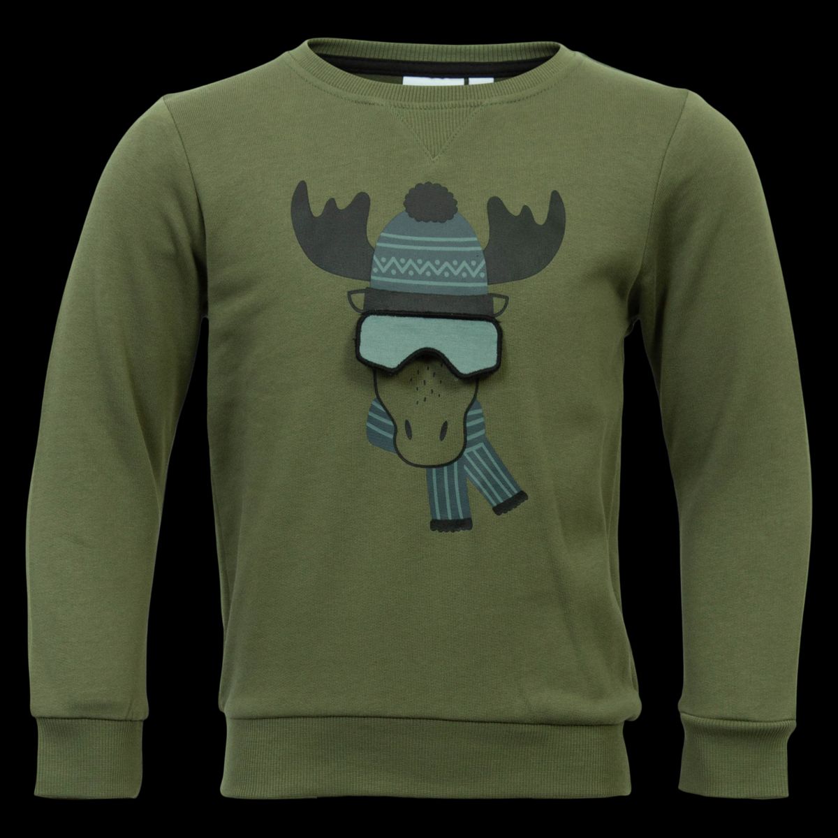 Guppy Renzo Drenge Sweatshirt - Deep Lichen Green - 104