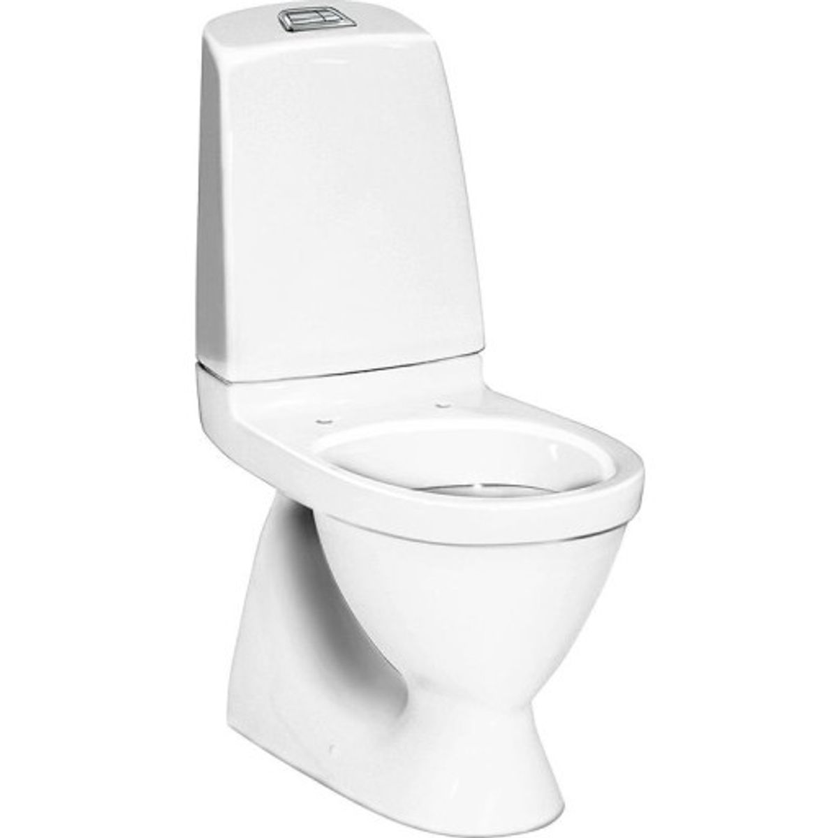 Gustavsberg Nautic 5500L toilet, rengøringsvenlig, hvid