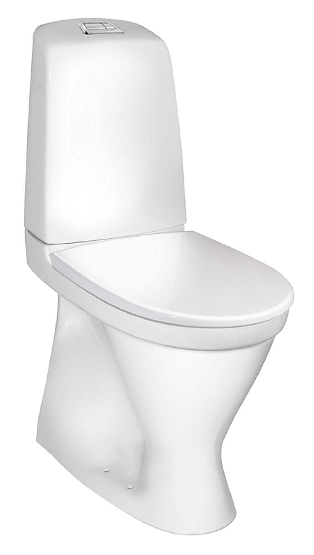 Gustavsberg Nautic Toilet 1546. S-lås. Høj model med Ceramicplus. Hygienic Flush