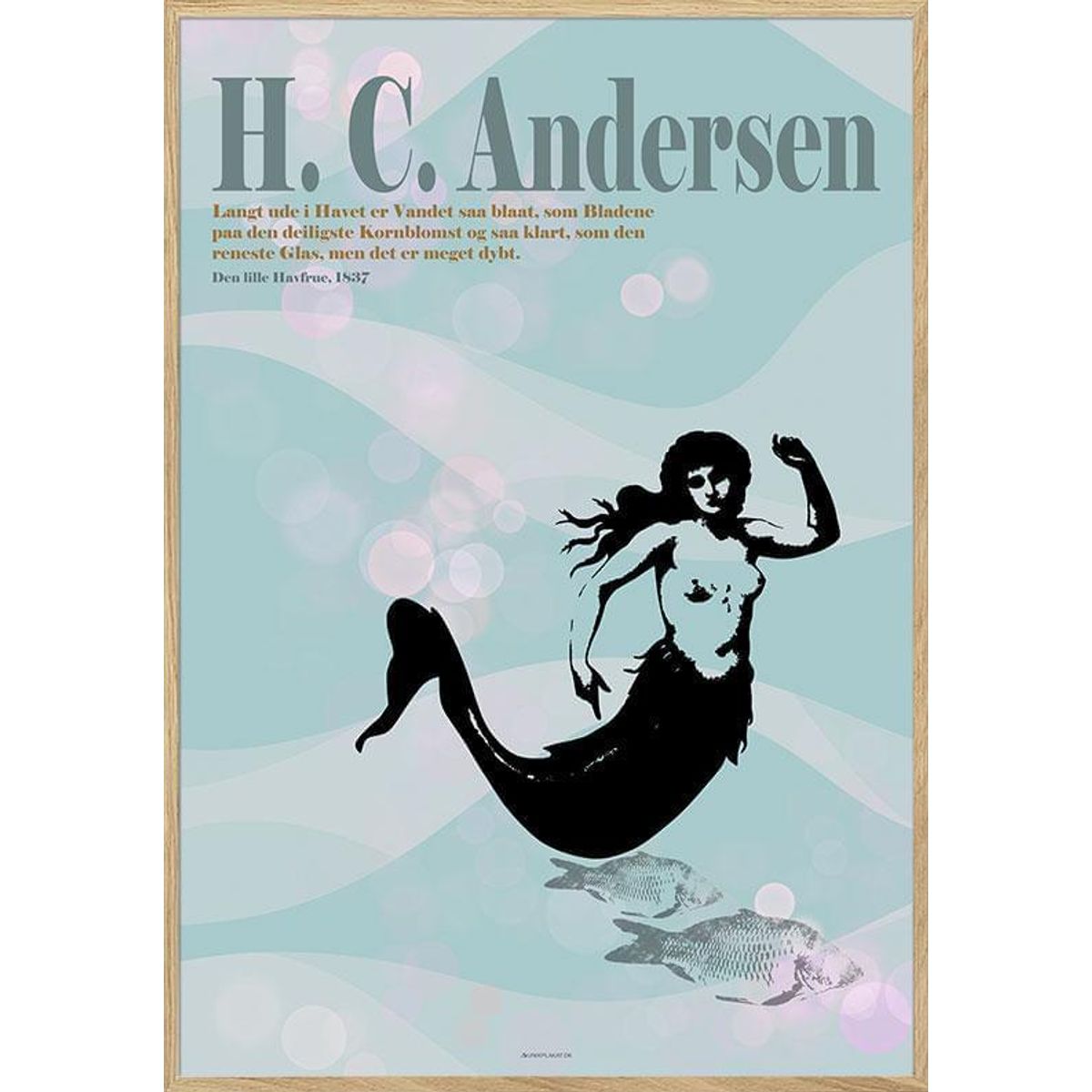 H. C. Andersen plakat - Den lille havfrue