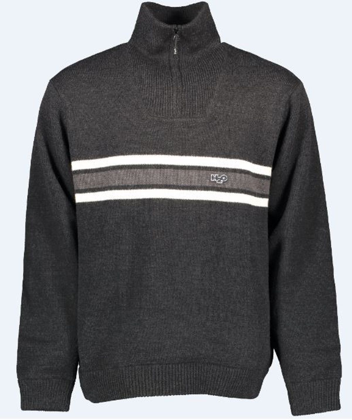 H2o Icon Stripe Wind Knit Herre (Farve: Black/dark Steel Blk, Størrelse: L)