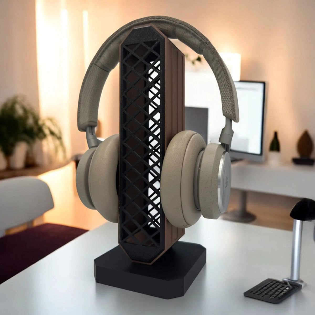 H3L Headset Holder - Metalic Brun